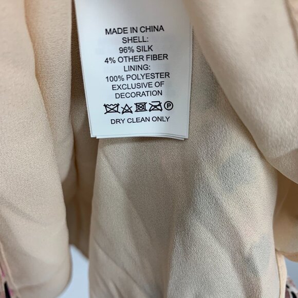 Kate Spade Dress Silk By The Pool Floral Print Mosaic Flutter NWT - Picture 8 of 13